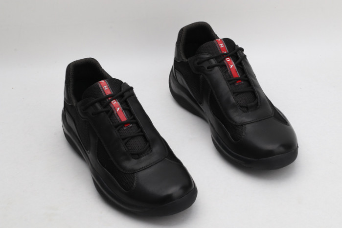 PRAD BLACK RED CUP BIKE FABRIC SNEAKERS