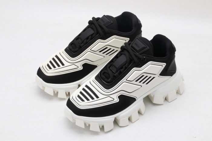 PRAD WHITE BLACK SNEAKERS