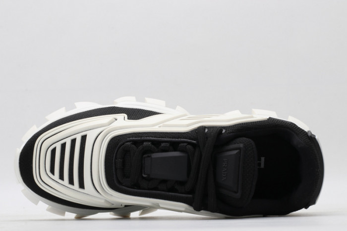 PRAD WHITE BLACK SNEAKERS