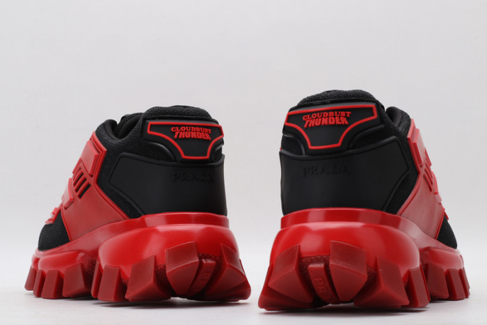 PRAD RED BLACK SNEAKERS