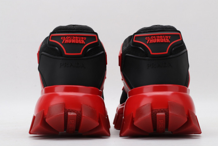 PRAD RED BLACK SNEAKERS