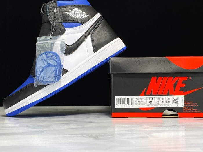 air jordan 1 retro high black game royal - 555088-041
