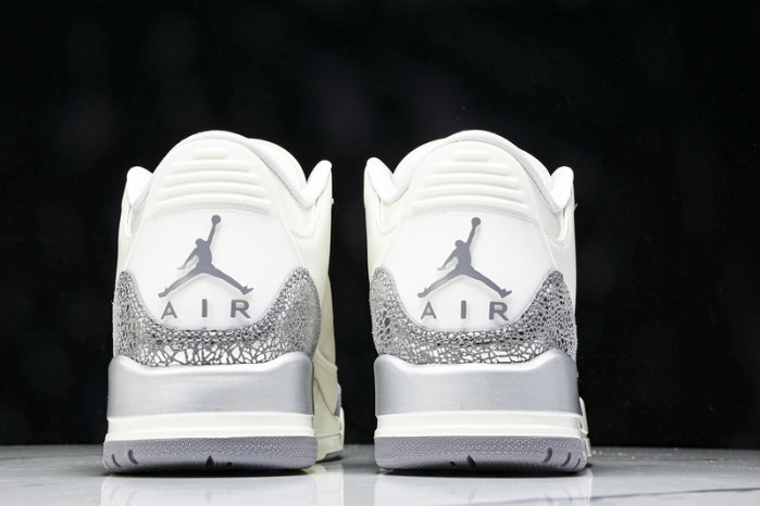 Air Jordan 3 “Sail/Metallic Silver” CK9246-100