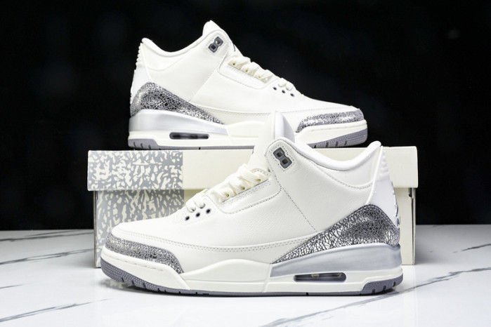 Air Jordan 3 “Sail/Metallic Silver” CK9246-100
