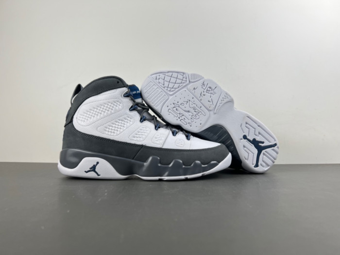 Air Jordan 9 “Flint Grey”Color: White/French Blue-Flint Grey HV4794-100